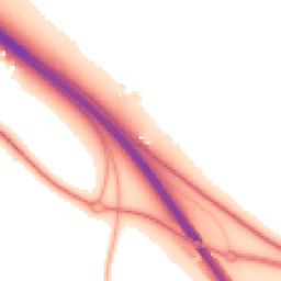 Night-time road noise heatmap for CB3 0JN