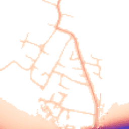 Daytime road noise heatmap for CB3 0JR