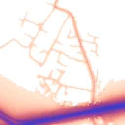 Daytime road noise heatmap for CB3 0JT