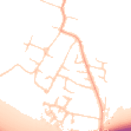 Daytime road noise heatmap for CB3 0JW