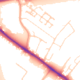 Daytime road noise heatmap for CB3 0LT