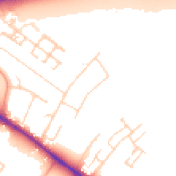 Daytime road noise heatmap for CB3 0NF
