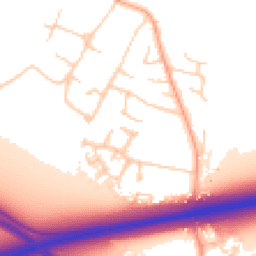 Daytime road noise heatmap for CB3 0PF