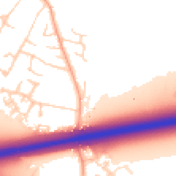 Daytime road noise heatmap for CB3 0PH