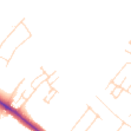 Daytime road noise heatmap for CB3 0UN