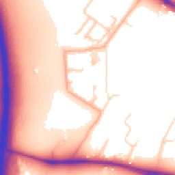 Daytime road noise heatmap for CB3 1AB