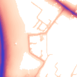 Daytime road noise heatmap for CB3 1AG