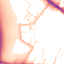 Daytime road noise heatmap for CB3 1AS