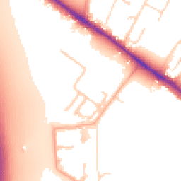 Daytime road noise heatmap for CB3 1AW