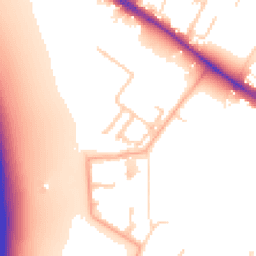 Daytime road noise heatmap for CB3 1BA
