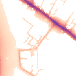 Daytime road noise heatmap for CB3 1BB