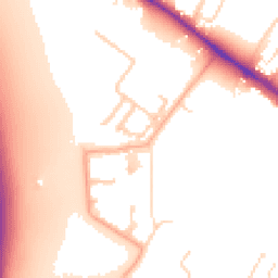 Daytime road noise heatmap for CB3 1BF