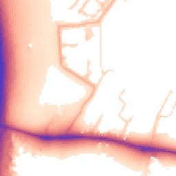 Daytime road noise heatmap for CB3 1BQ