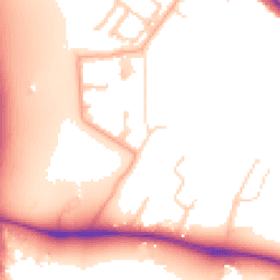 Daytime road noise heatmap for CB3 1TU