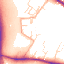 Daytime road noise heatmap for CB3 1TZ