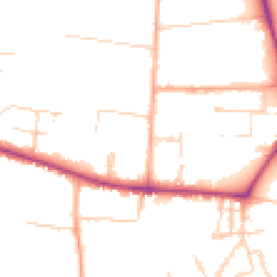 Daytime road noise heatmap for CB3 9AS