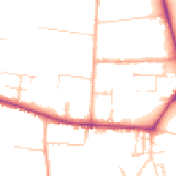 Daytime road noise heatmap for CB3 9AT