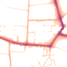 Daytime road noise heatmap for CB3 9AW