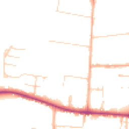 Daytime road noise heatmap for CB3 9BH