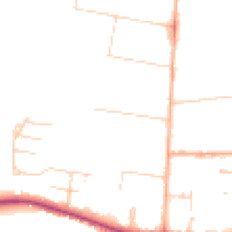 Daytime road noise heatmap for CB3 9BL