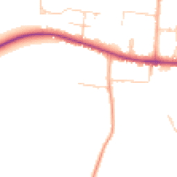 Daytime road noise heatmap for CB3 9EE