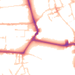 Daytime road noise heatmap for CB3 9HD