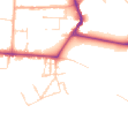 Daytime road noise heatmap for CB3 9HX