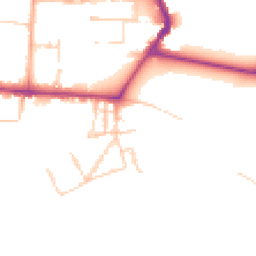 Daytime road noise heatmap for CB3 9JF