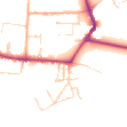Daytime road noise heatmap for CB3 9JT