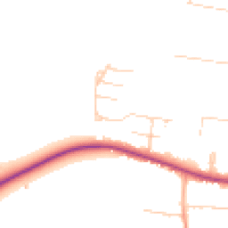 Daytime road noise heatmap for CB3 9LN