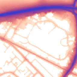 Daytime road noise heatmap for CB4 0WN