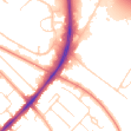 Daytime road noise heatmap for CB4 0WT
