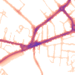 Daytime road noise heatmap for CB4 1AD