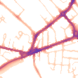 Daytime road noise heatmap for CB4 1AE