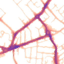 Daytime road noise heatmap for CB4 1AP
