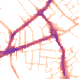 Daytime road noise heatmap for CB4 1AS