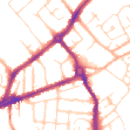 Daytime road noise heatmap for CB4 1AX