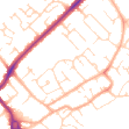 Daytime road noise heatmap for CB4 1BF