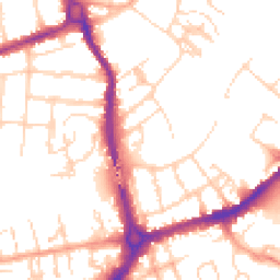 Daytime road noise heatmap for CB4 1BJ
