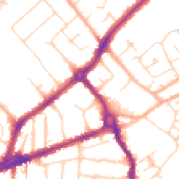 Daytime road noise heatmap for CB4 1BQ