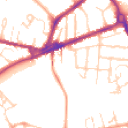 Daytime road noise heatmap for CB4 1DU