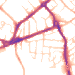 Daytime road noise heatmap for CB4 1GG