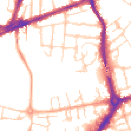 Daytime road noise heatmap for CB4 1JA