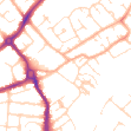Daytime road noise heatmap for CB4 1NG