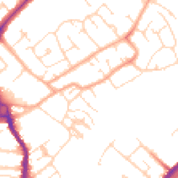 Daytime road noise heatmap for CB4 1NW
