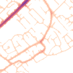 Daytime road noise heatmap for CB4 1RZ
