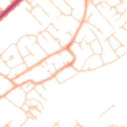 Daytime road noise heatmap for CB4 1UW