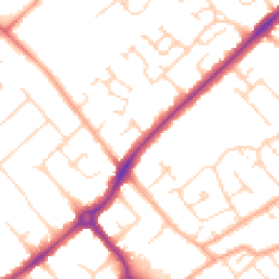 Daytime road noise heatmap for CB4 1XW