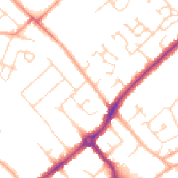 Daytime road noise heatmap for CB4 2AX