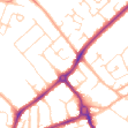 Daytime road noise heatmap for CB4 2AZ